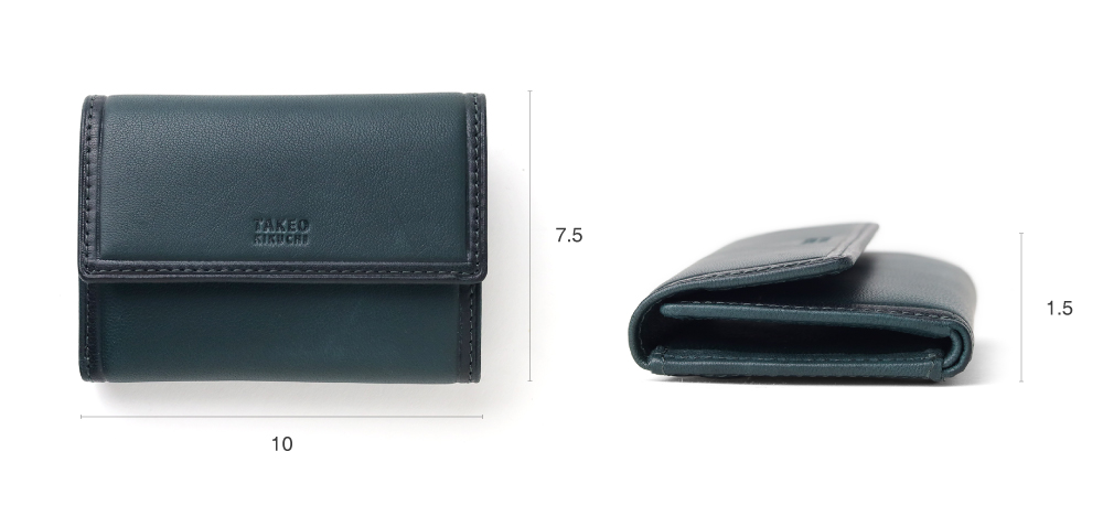 タケオキクチ クロードII 三つ折り財布 