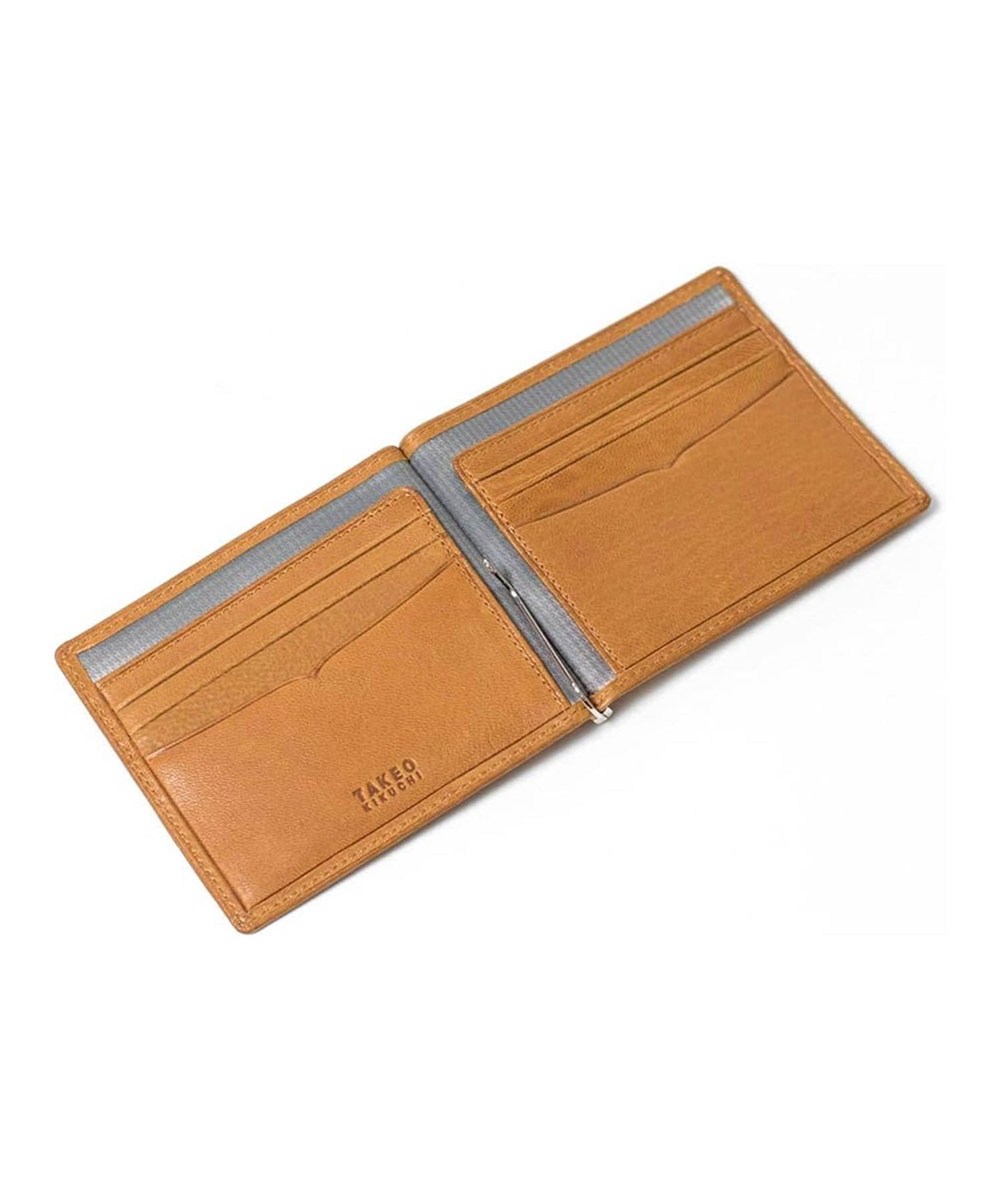 タケオキクチ クロード 二つ折り財布 札ばさみ（カード段6 ）【S26KE】