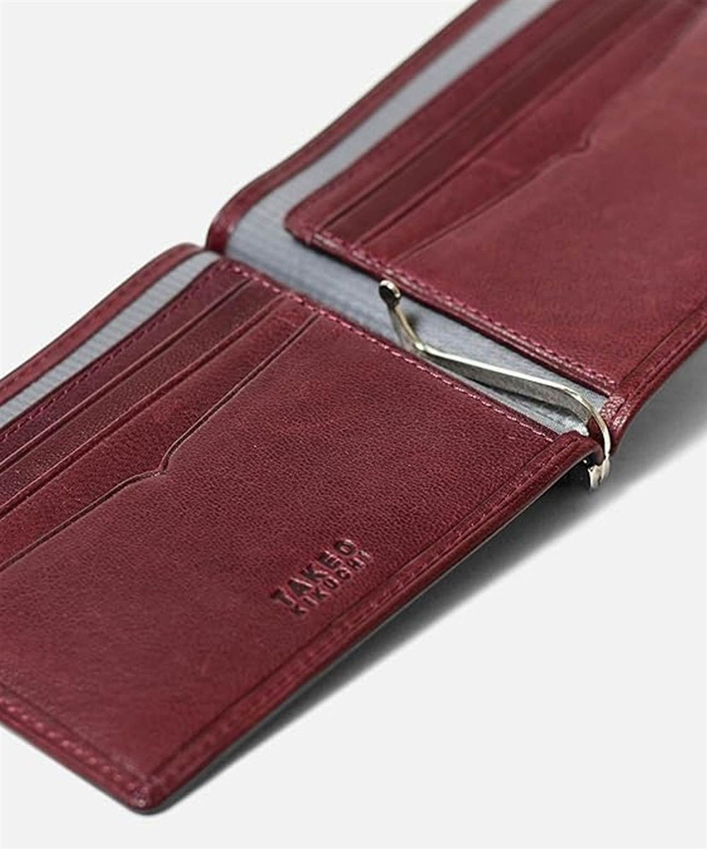 タケオキクチ クロード 二つ折り財布 札ばさみ（カード段6 ）【S26KE】