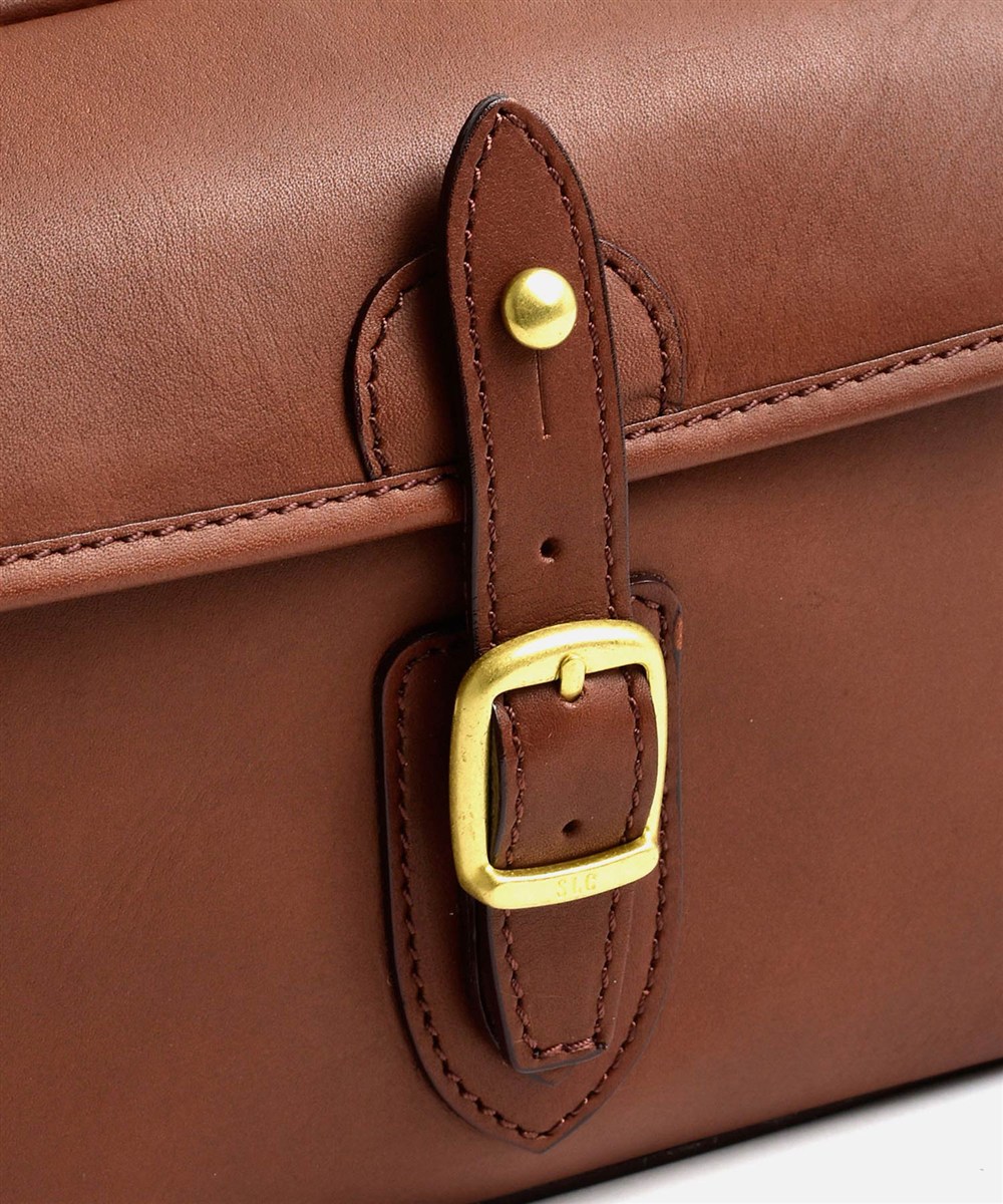 シルバーレイククラブ オイルレザー ミニショルダーバッグ 23cm