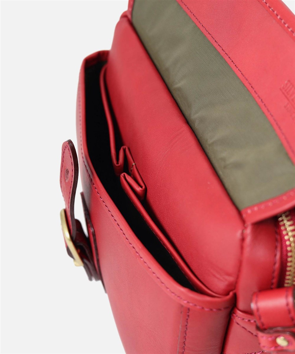 シルバーレイククラブ オイルレザー ミニショルダーバッグ 23cm