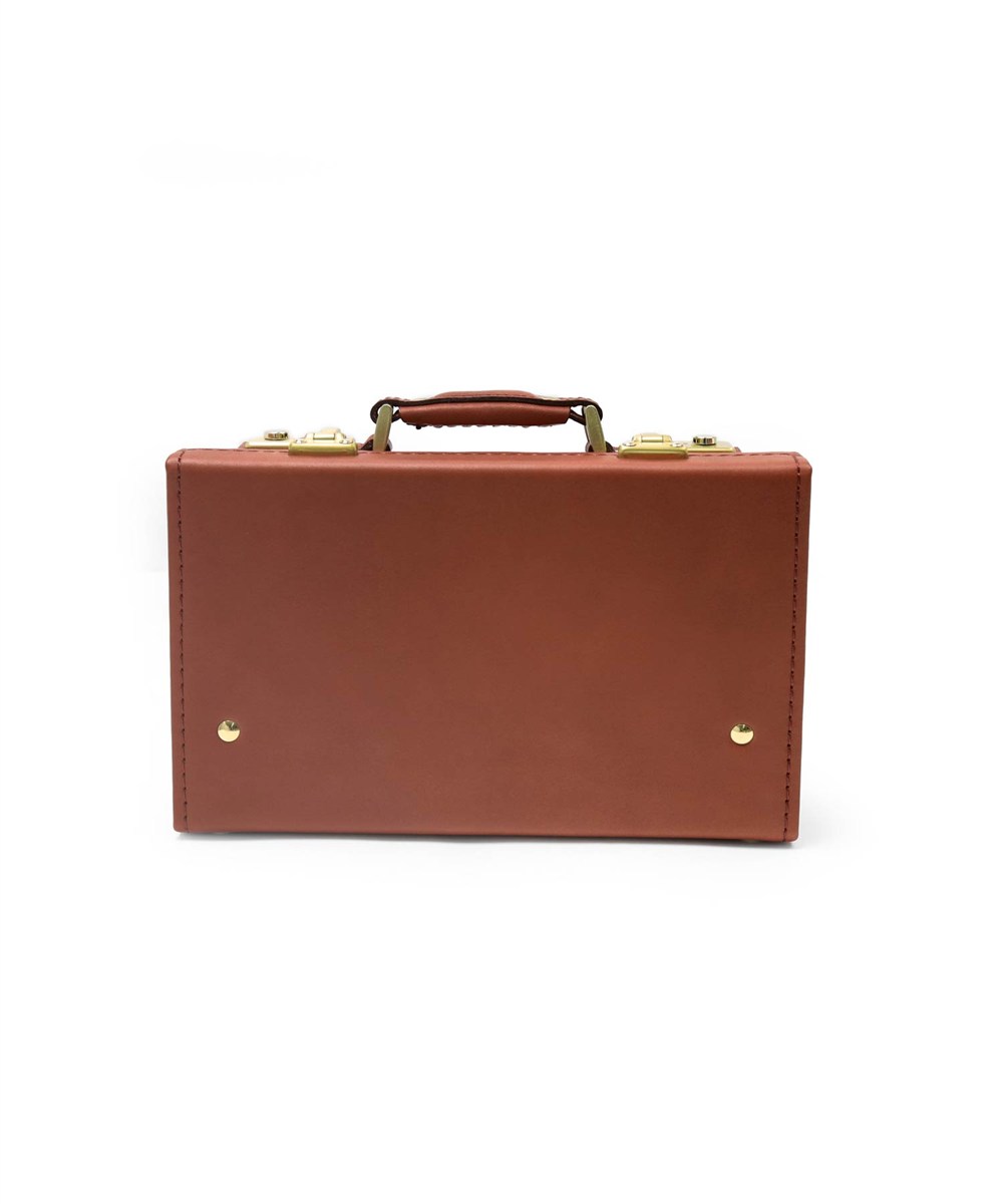 シルバーレイククラブ オイルレザー レザーミニトランク 23cm