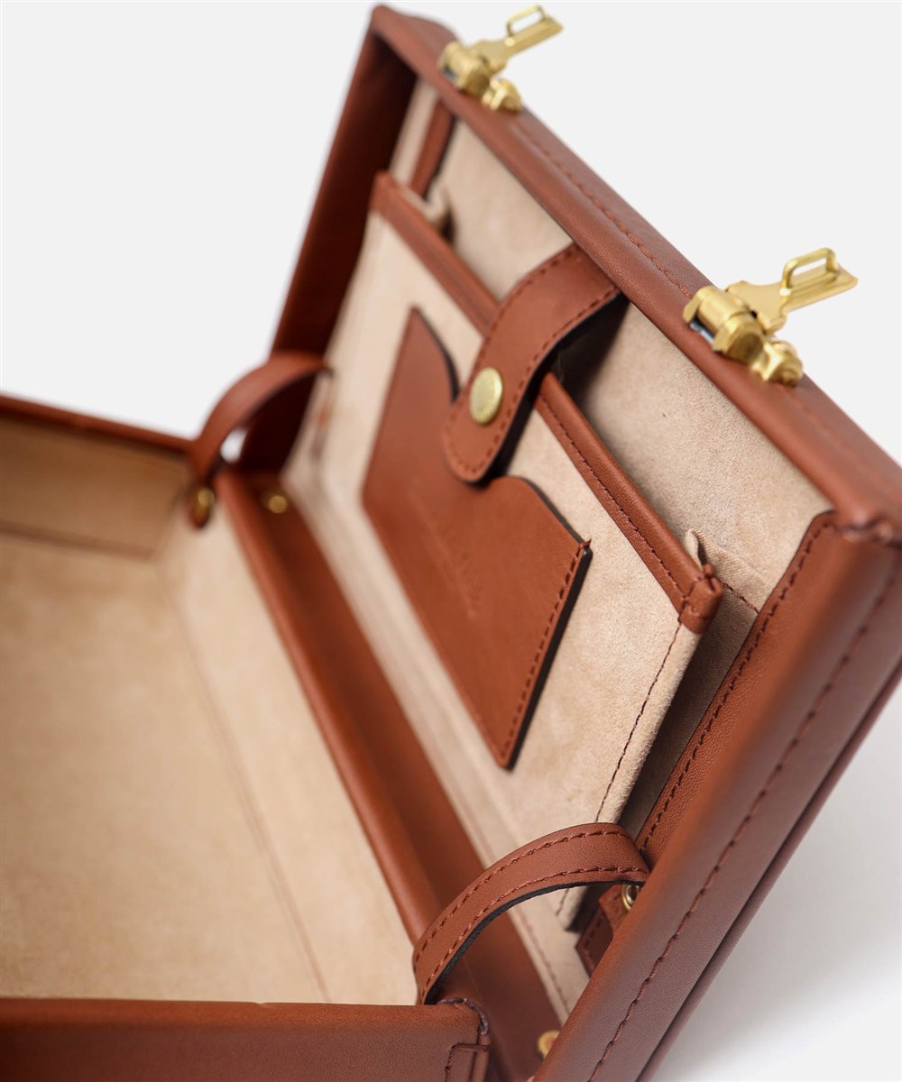 シルバーレイククラブ オイルレザー レザーミニトランク 23cm