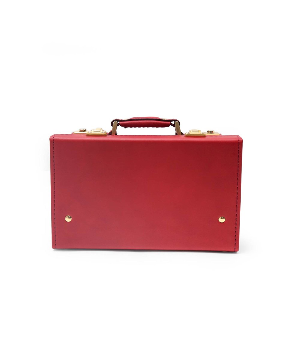 シルバーレイククラブ オイルレザー レザーミニトランク 23cm