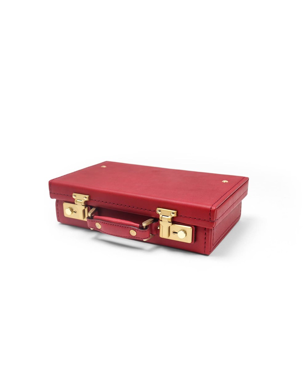 シルバーレイククラブ オイルレザー レザーミニトランク 23cm