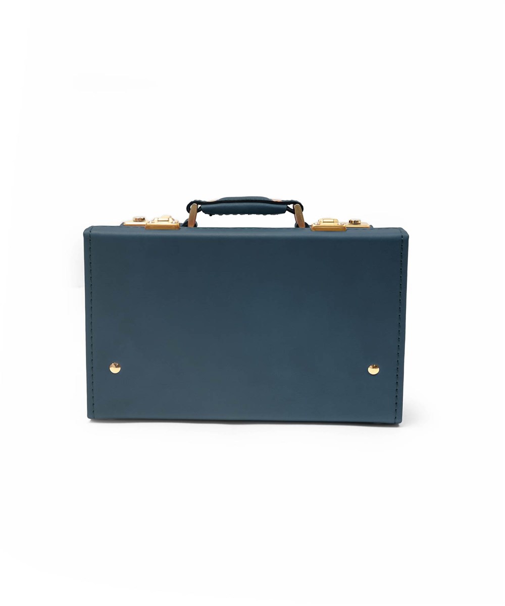 シルバーレイククラブ オイルレザー レザーミニトランク 23cm