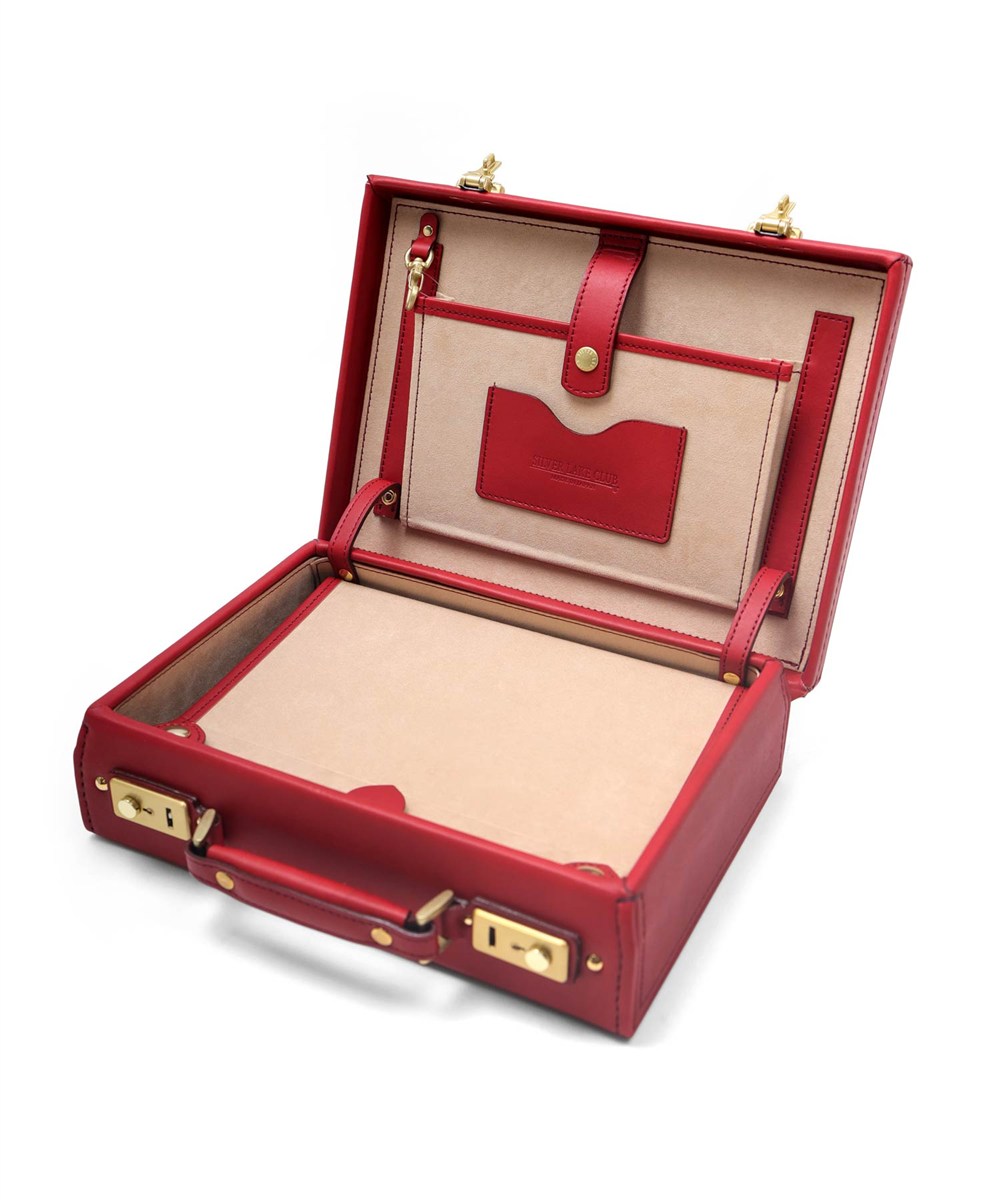 シルバーレイククラブ オイルレザー レザーミニトランク 28cm