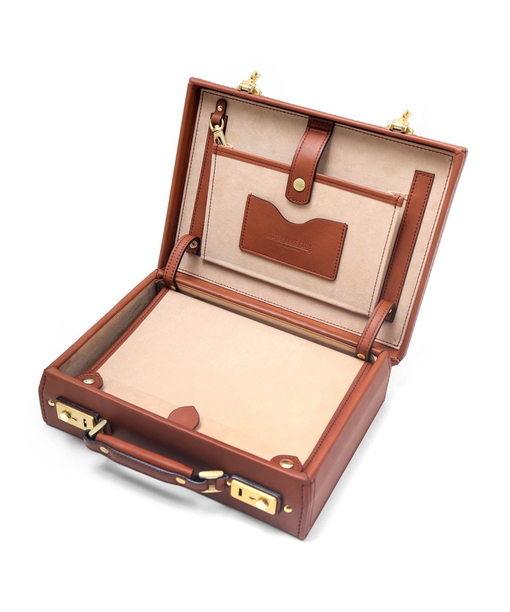 シルバーレイククラブ オイルレザー レザーミニトランク 28cm