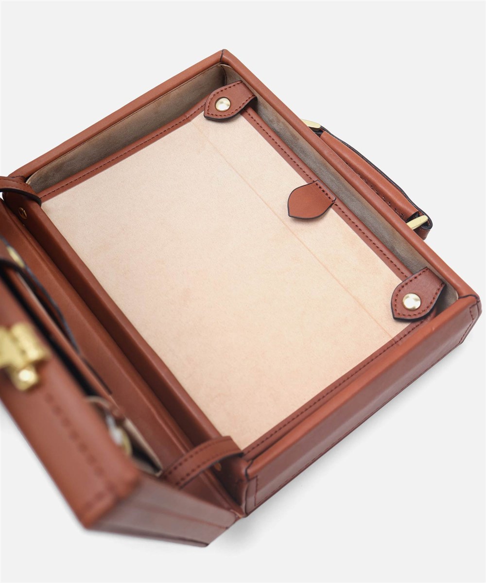 シルバーレイククラブ オイルレザー レザーミニトランク 28cm