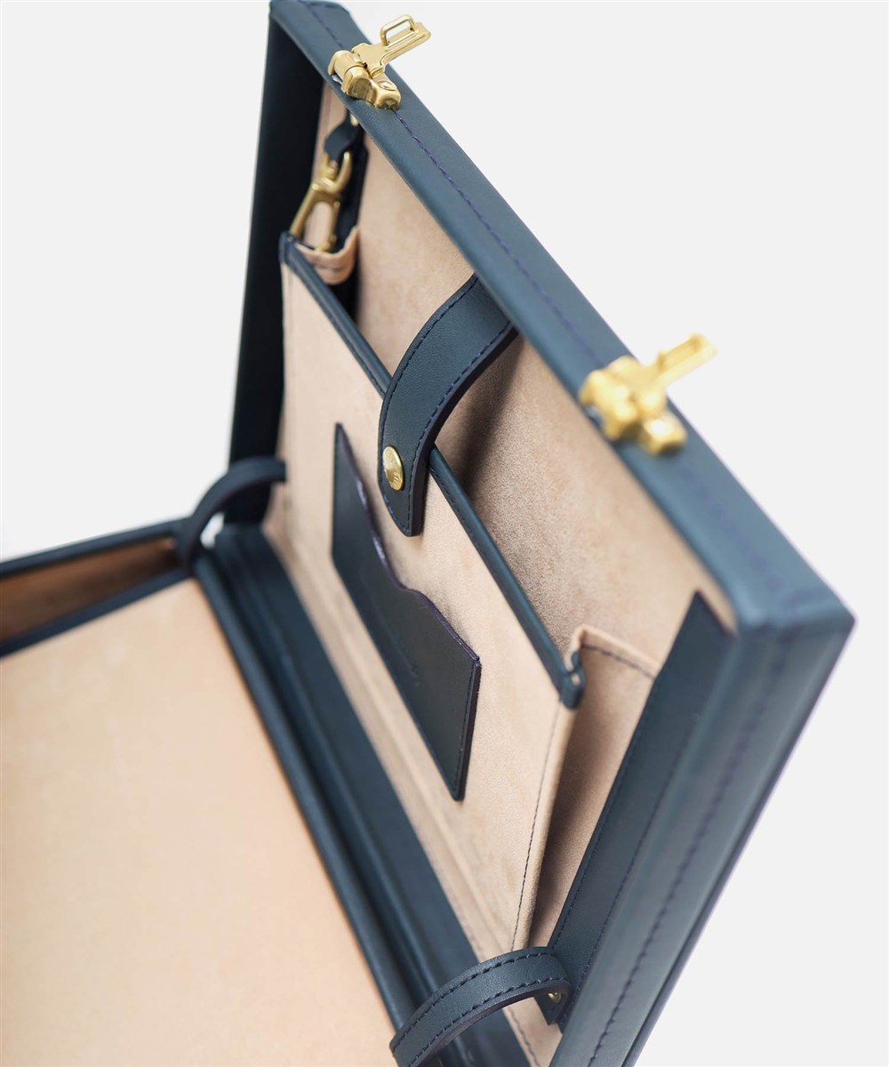 シルバーレイククラブ オイルレザー レザーミニトランク 28cm