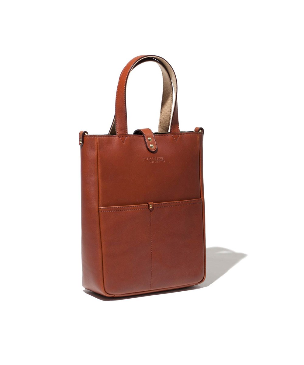シルバーレイククラブ オイルレザー ショルダー兼用ミニトートバッグ