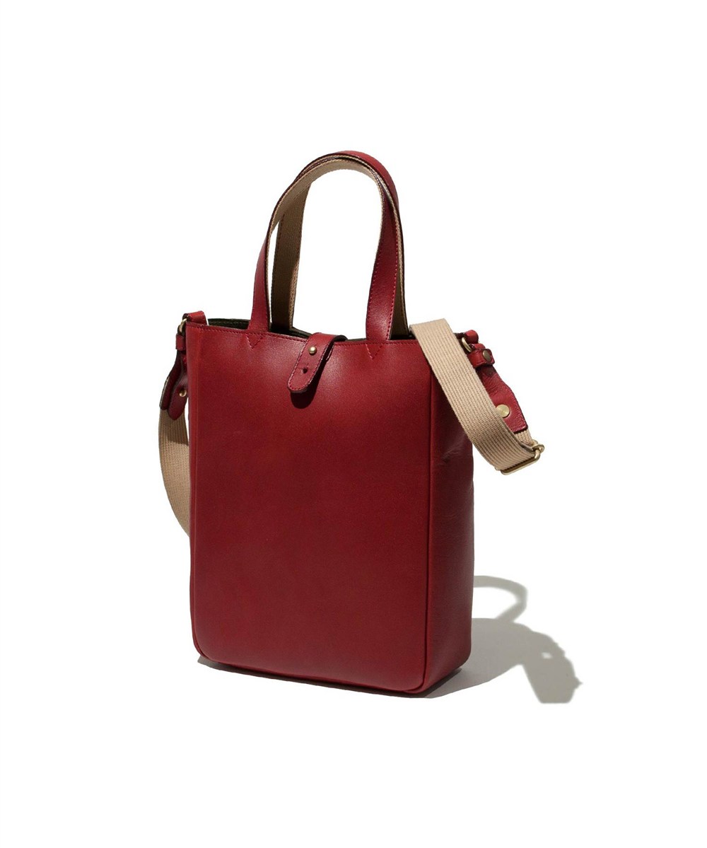 シルバーレイククラブ オイルレザー ショルダー兼用ミニトートバッグ