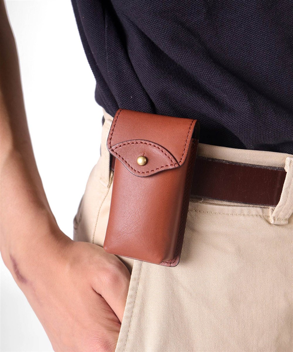 シルバーレイククラブ オイルレザー ミニベルトポーチ 5cm