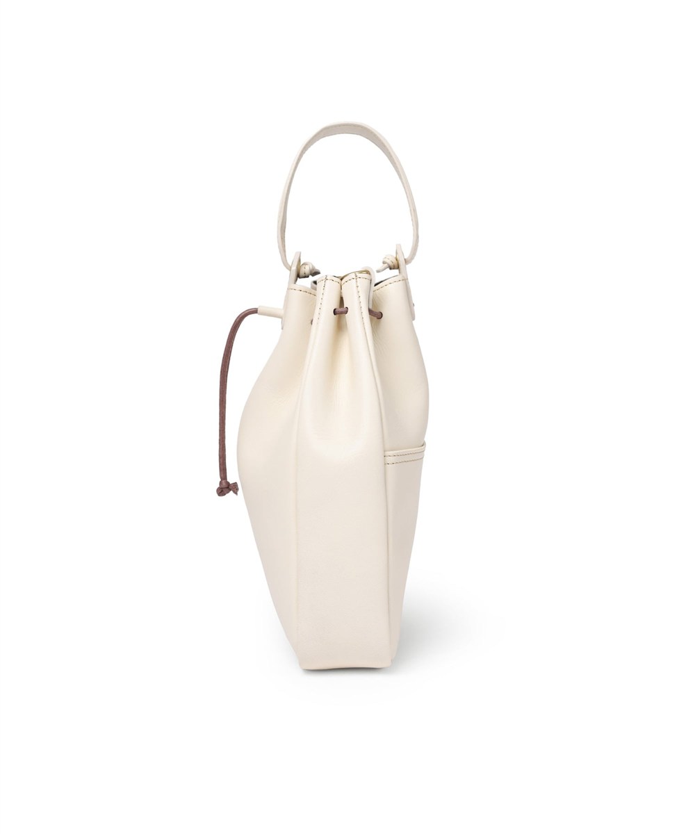 シルバーレイククラブ オイルレザー 巾着ショルダーバッグ 2WAY