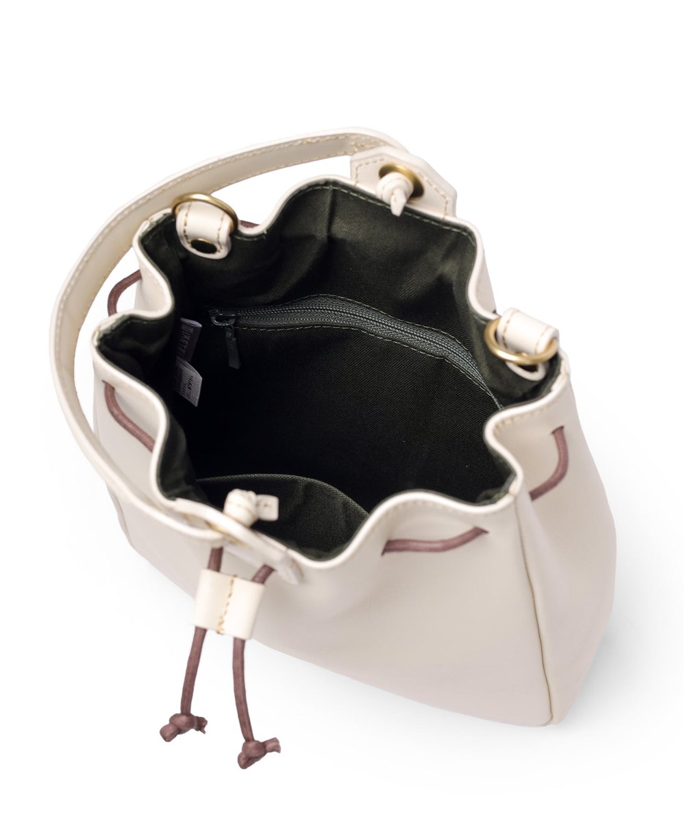 シルバーレイククラブ オイルレザー 巾着ショルダーバッグ 2WAY