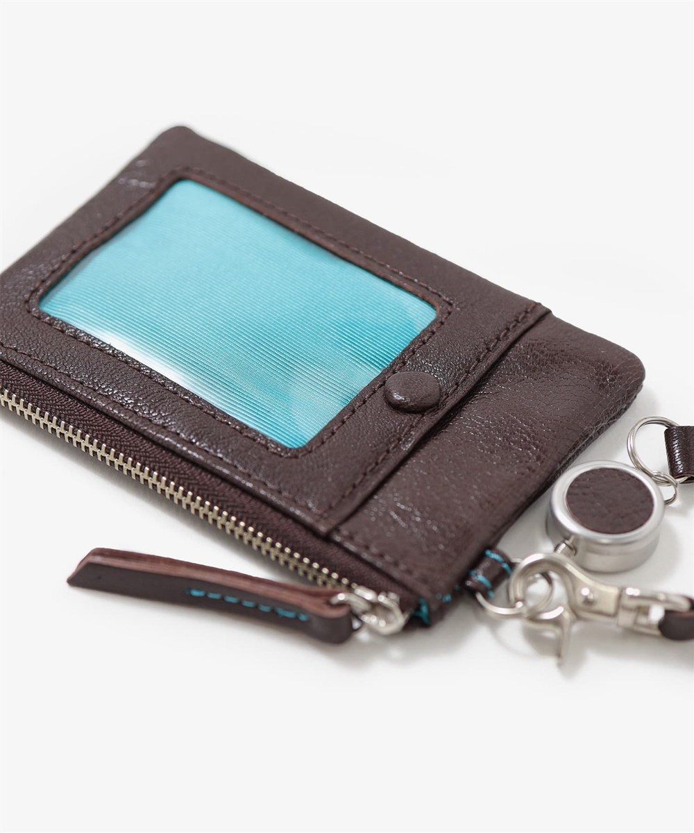 アックス ゼロツー リール付き小銭入れ兼用 パスケース