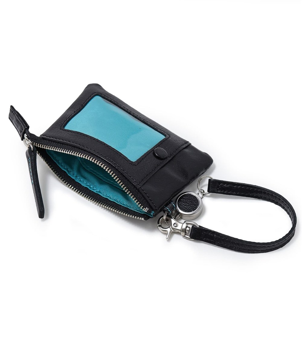 アックス ゼロツー リール付き小銭入れ兼用 パスケース