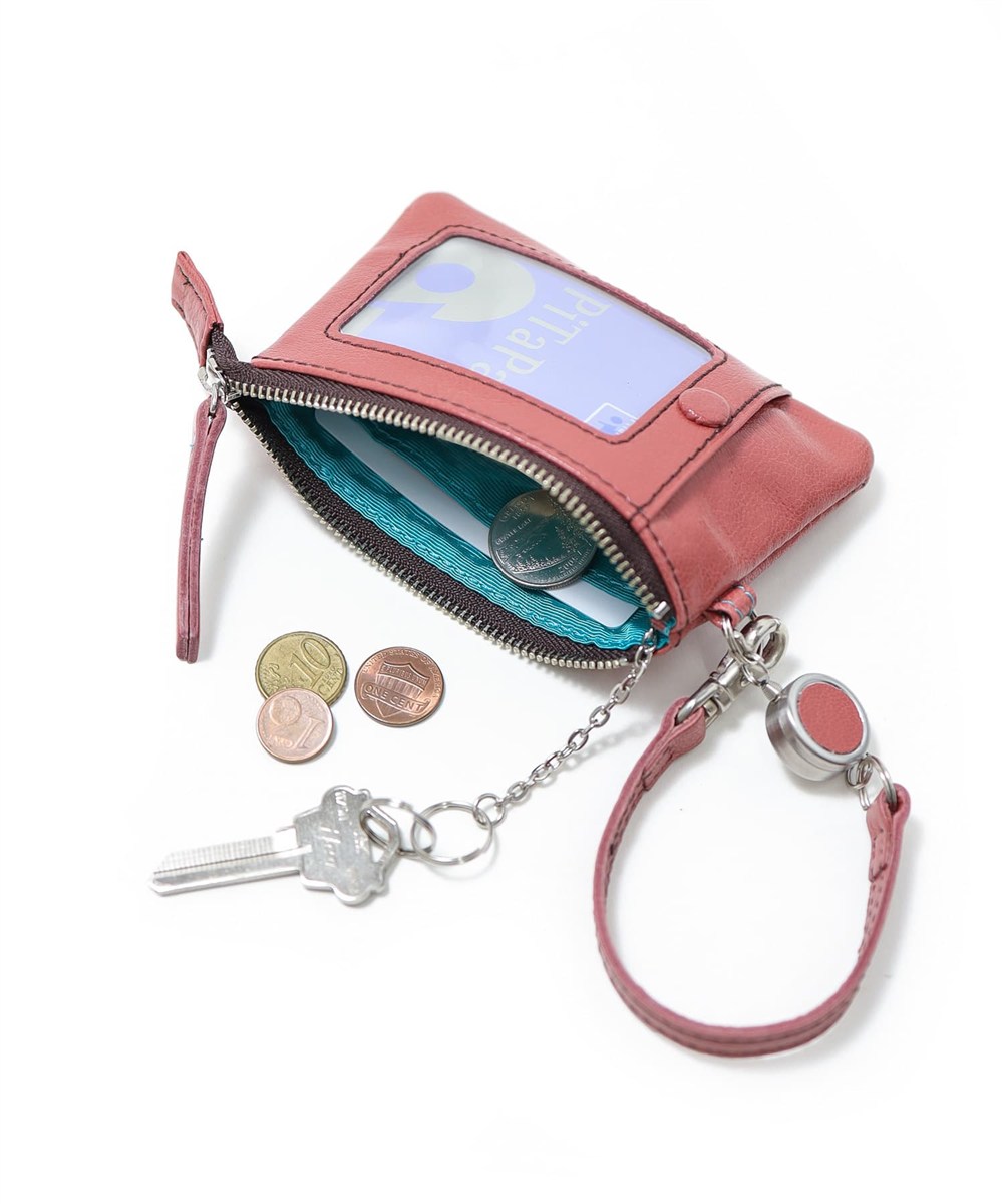 アックス ゼロツー リール付き小銭入れ兼用 パスケース