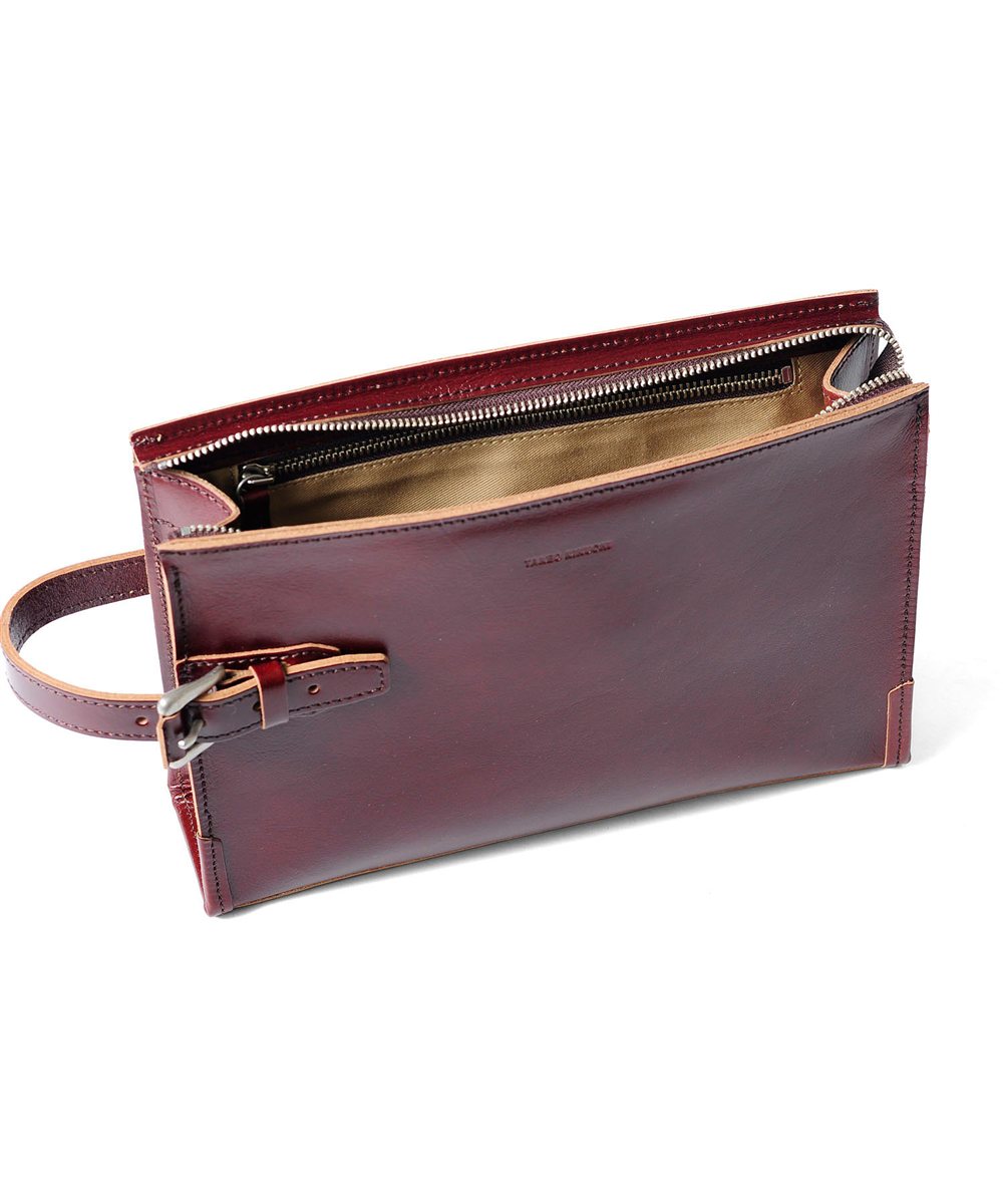 タケオキクチ ネイチャー レザーメンズバッグ 27cm