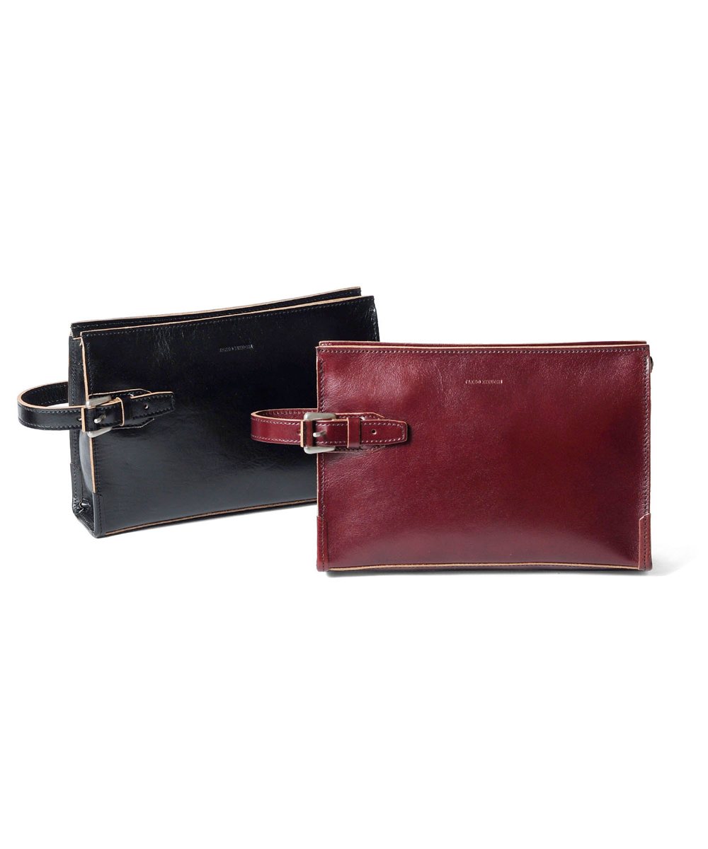 タケオキクチ ネイチャー レザーメンズバッグ 27cm