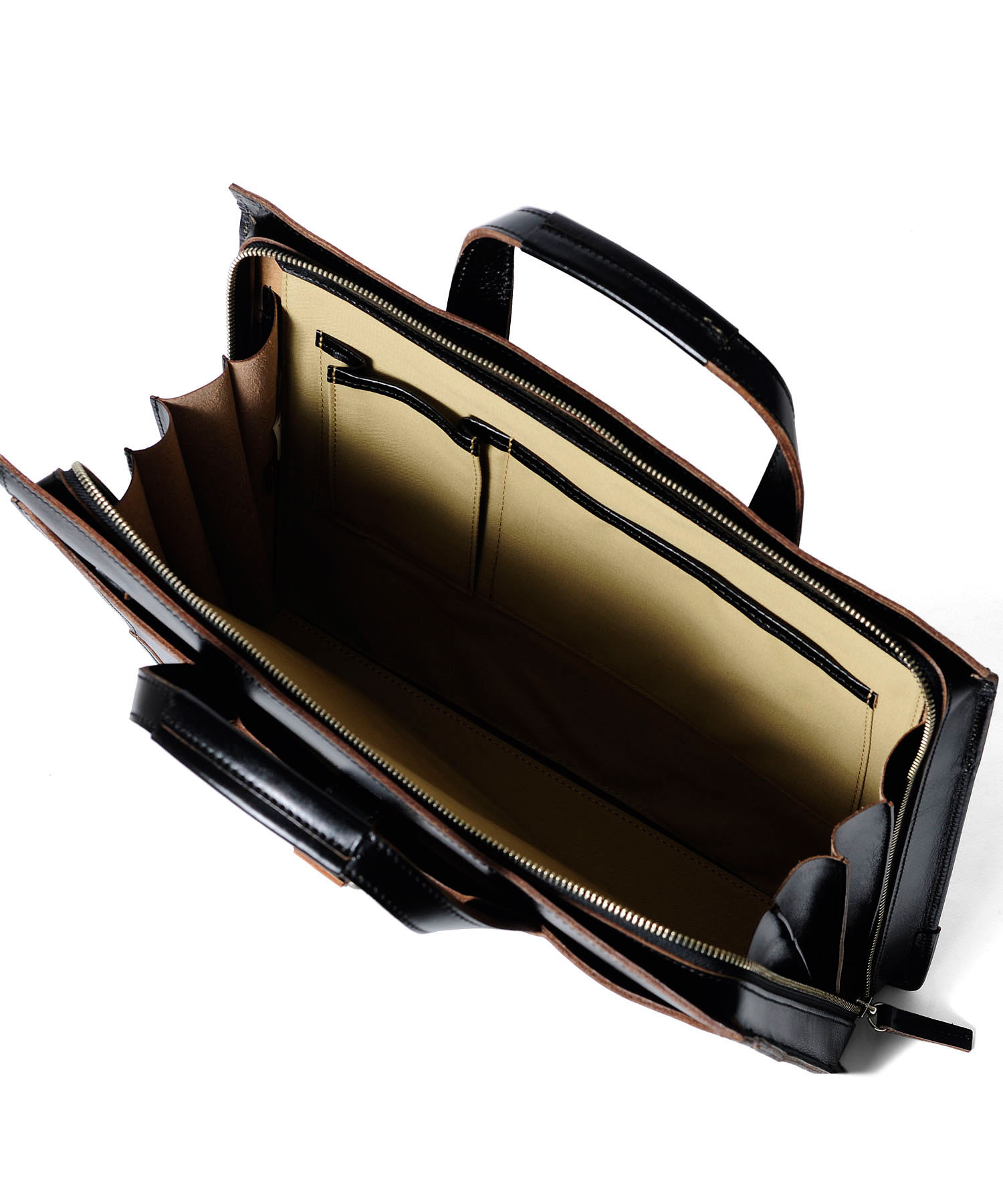 TAKEO KIKUCHI / タケオキクチ ネイチャー レザービジネスバッグ A4