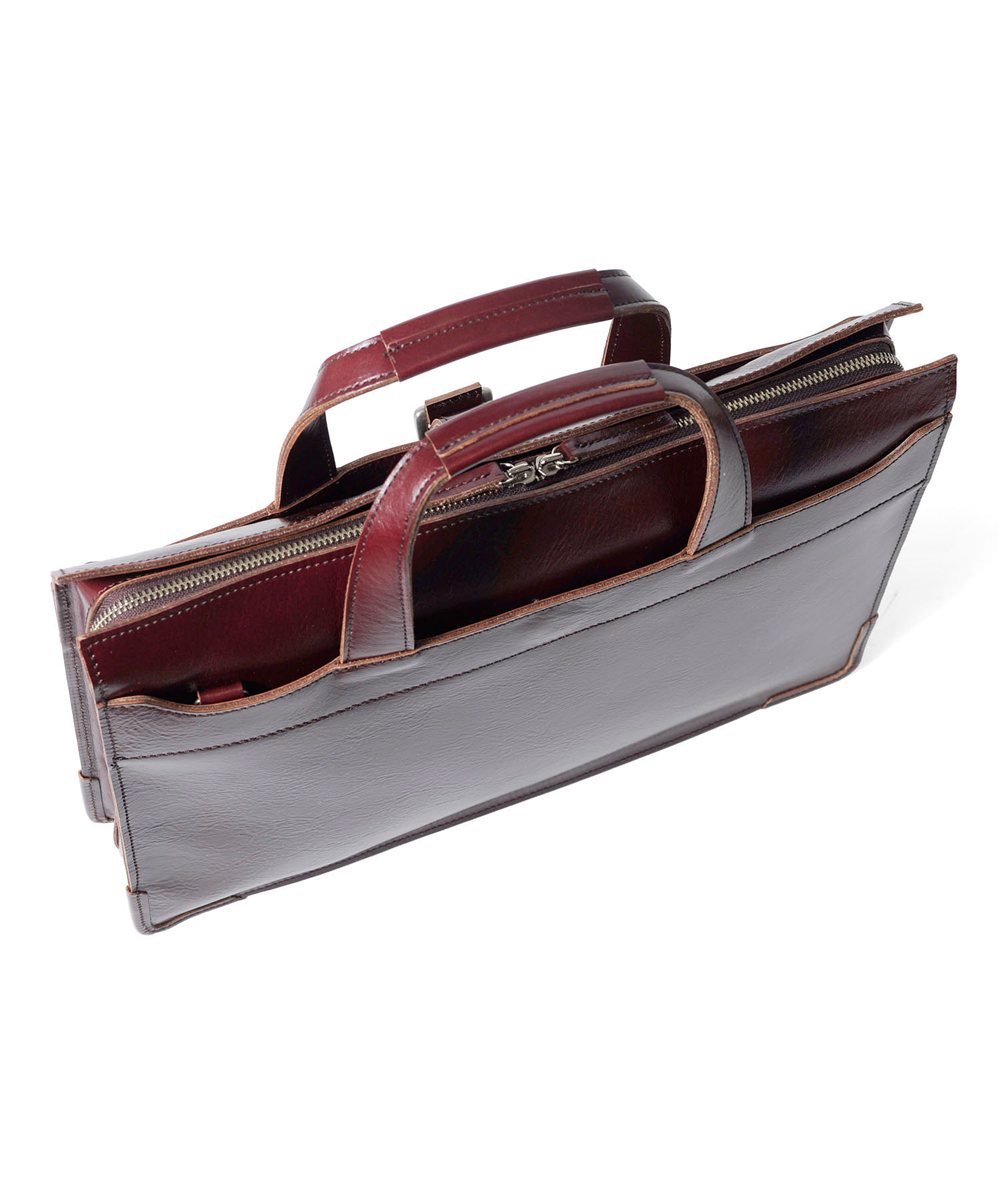 TAKEO KIKUCHI / タケオキクチ ネイチャー レザービジネスバッグ A4