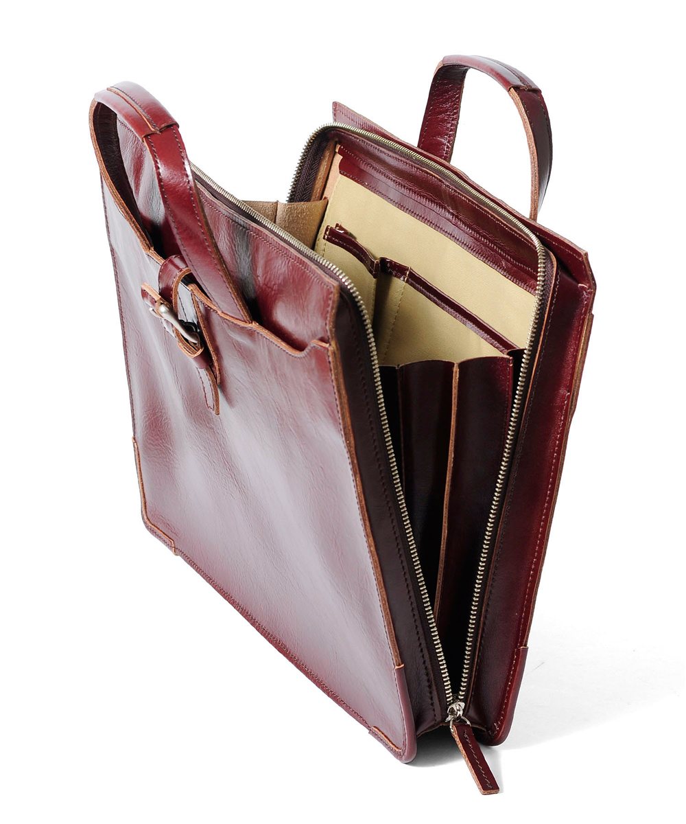 タケオキクチ ネイチャー レザービジネスバッグ A4 三方開き