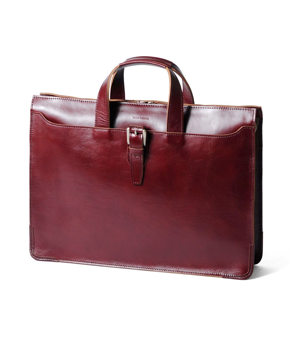 タケオキクチ ネイチャー レザービジネスバッグ B4 三方開き