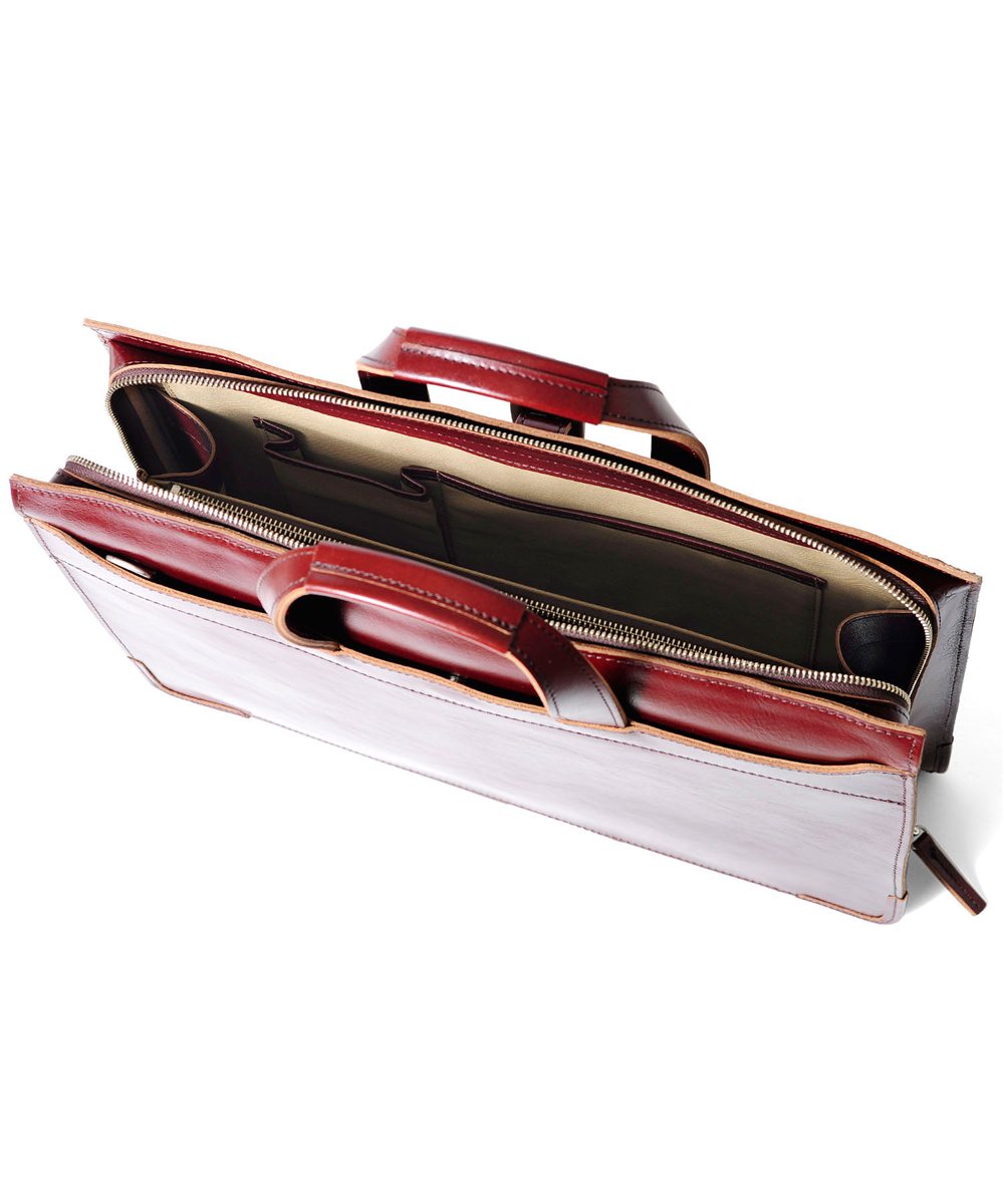 タケオキクチ ネイチャー レザービジネスバッグ B4 三方開き