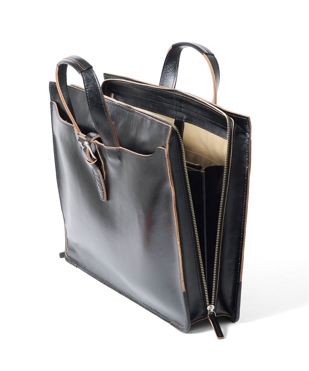 タケオキクチ ネイチャー レザービジネスバッグ B4 三方開き