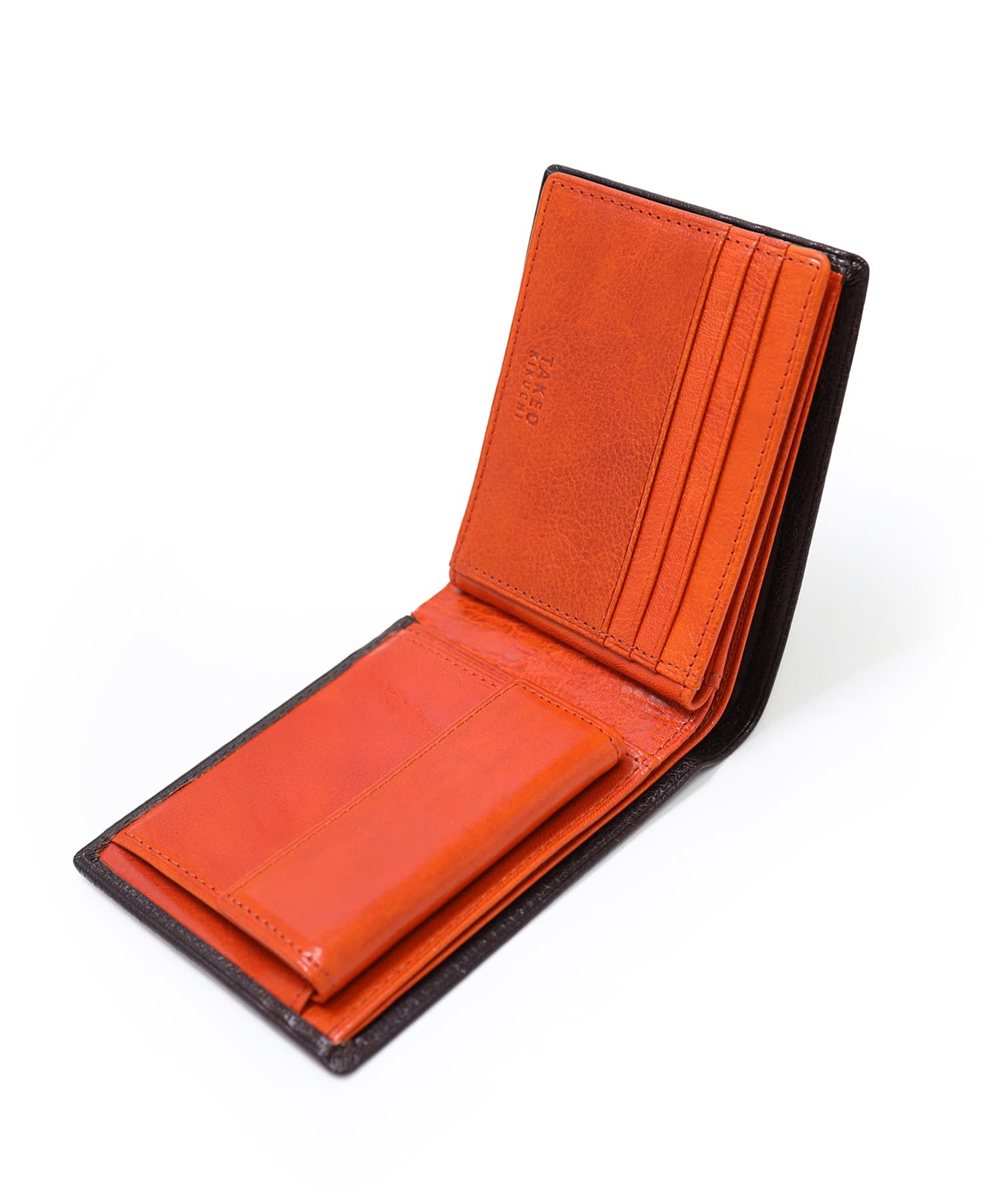 タケオキクチ アルド 二つ折り財布 中ベラ付き カード段15