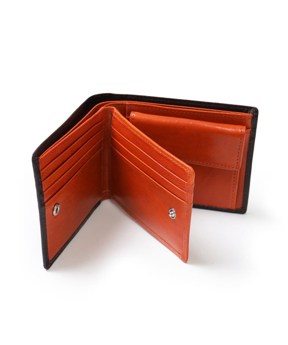 タケオキクチ アルド 二つ折り財布 中ベラ付き カード段15