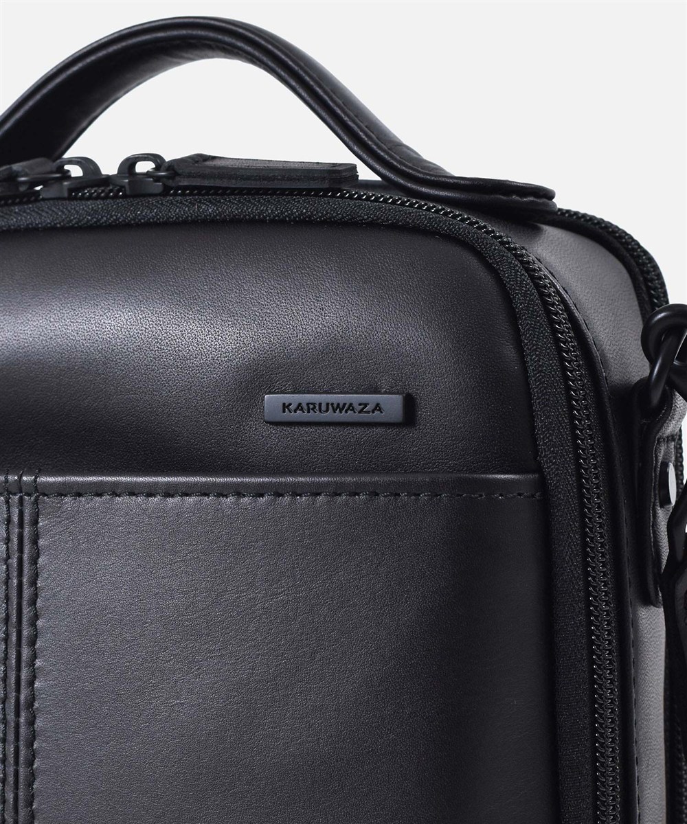 カルワザ ウイングII ハンドル付 ミニレザーショルダーバッグ