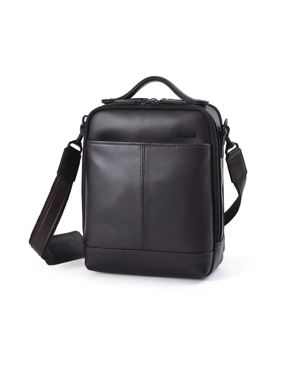 カルワザ ウイングII ハンドル付 ミニレザーショルダーバッグ