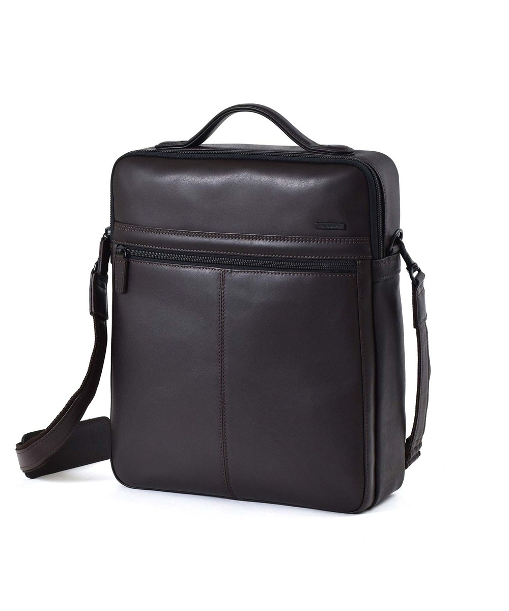 カルワザ ウイングII レザーショルダーバッグ タテ型 A4