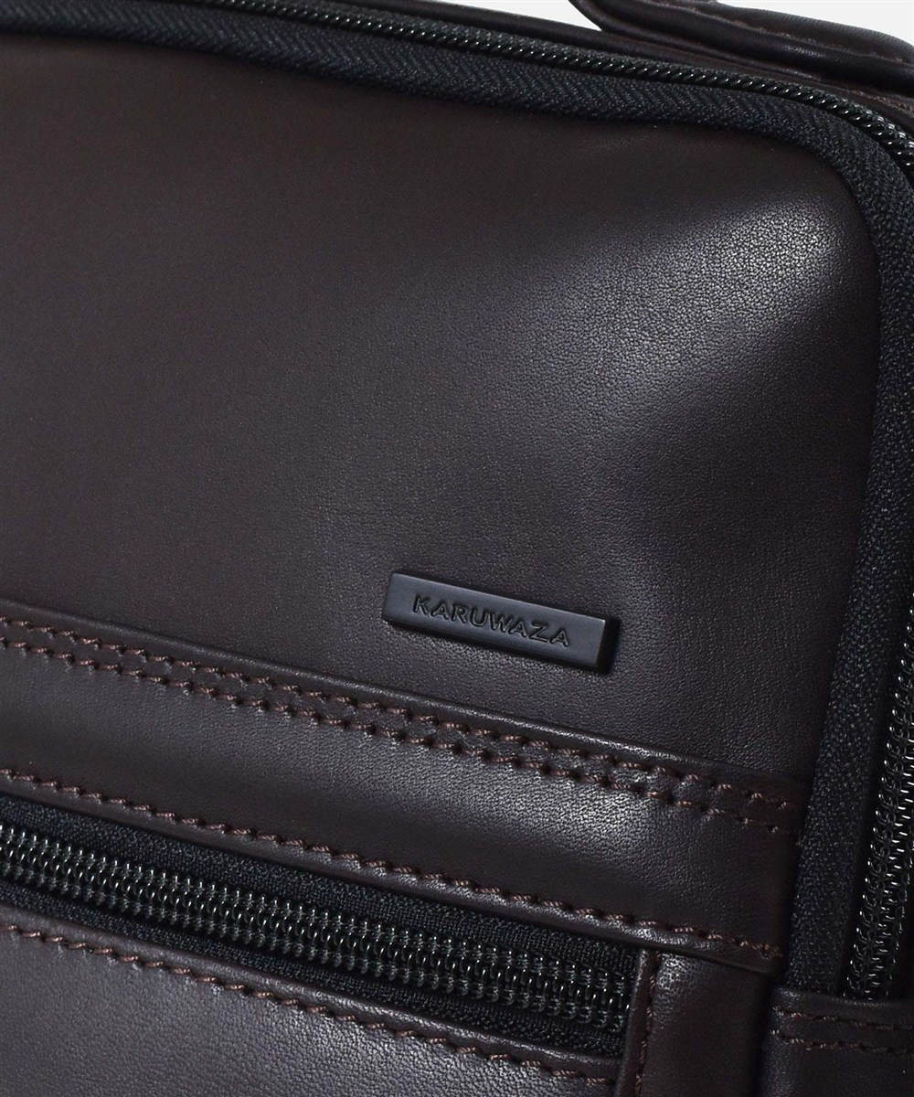 カルワザ ウイングII レザーショルダーバッグ タテ型 A4
