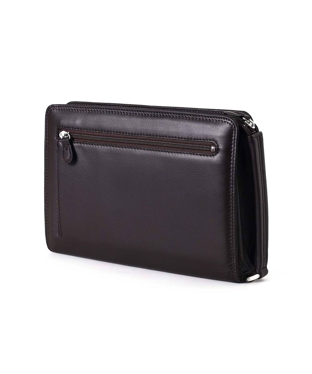 ミラ・ショーン クレスタ レザーメンズバッグ 28cm