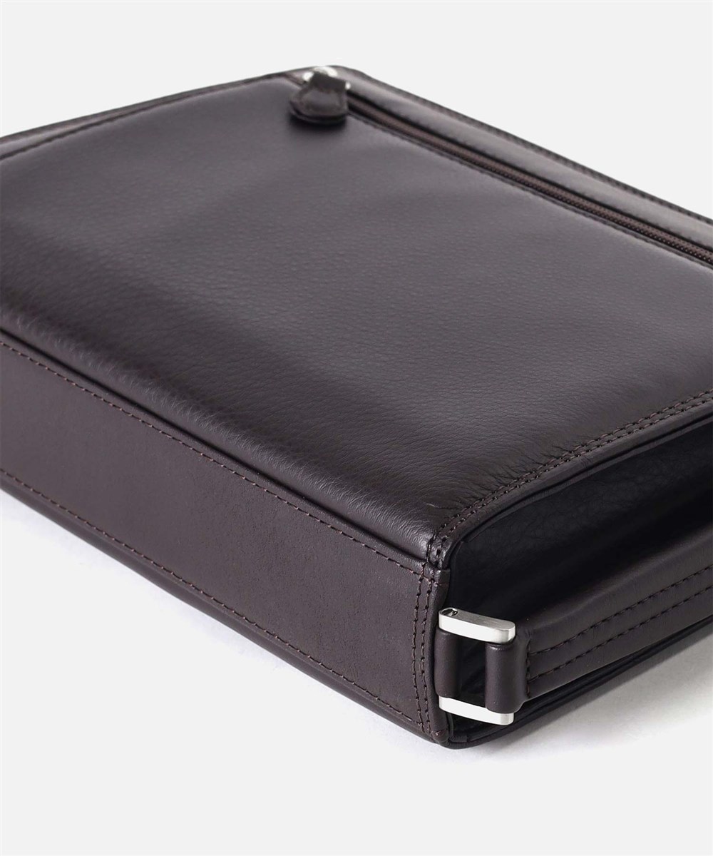 ミラ・ショーン クレスタ レザーメンズバッグ 28cm