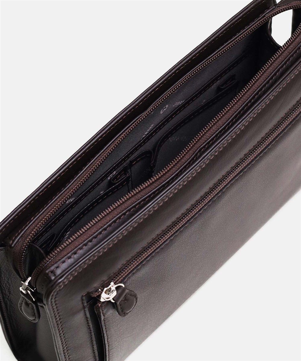 ミラ・ショーン クレスタ レザーメンズバッグ 28cm