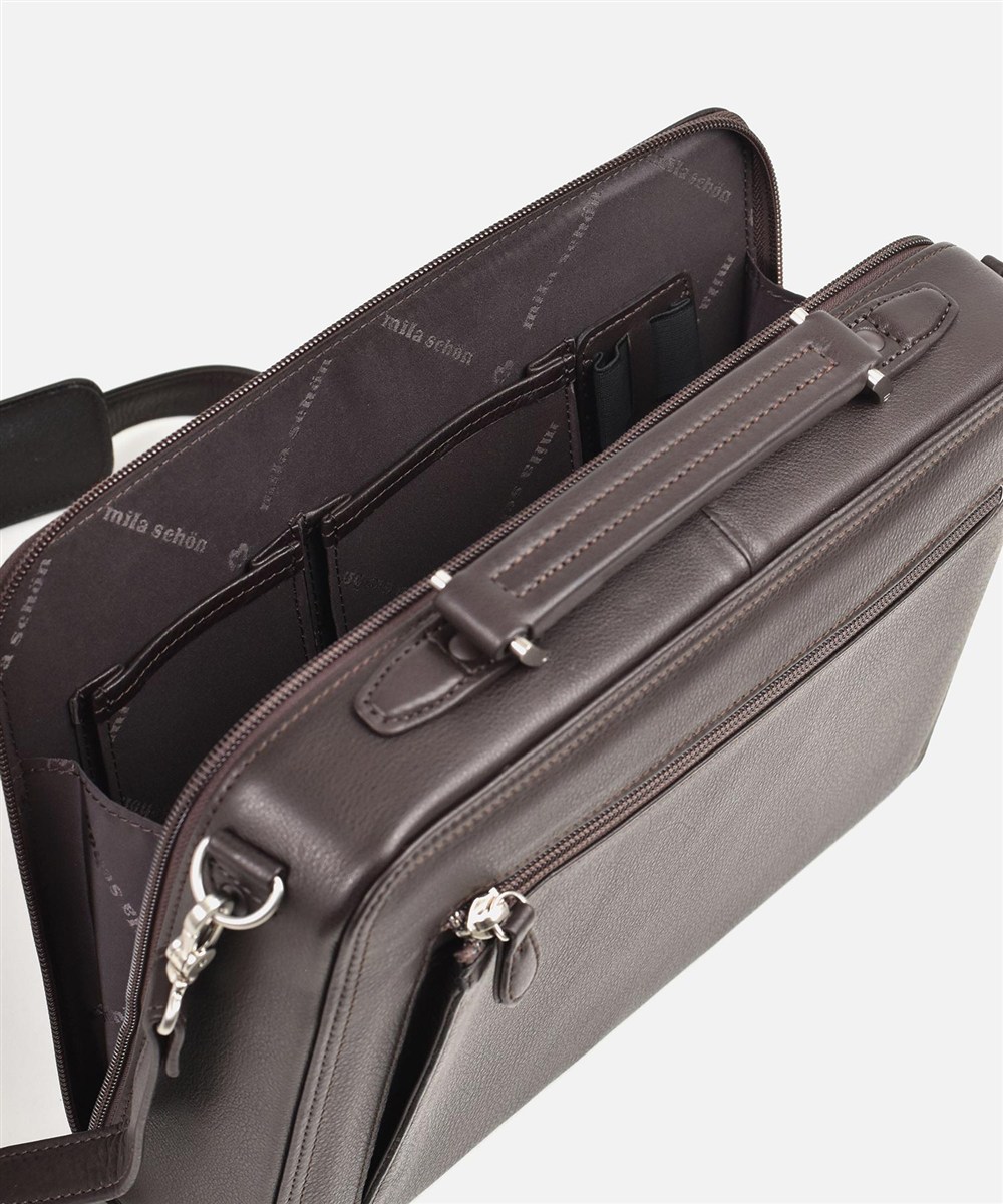 ミラ・ショーン クレスタ ショルダーバッグ兼用 レザービジネスバッグ A4ジャスト