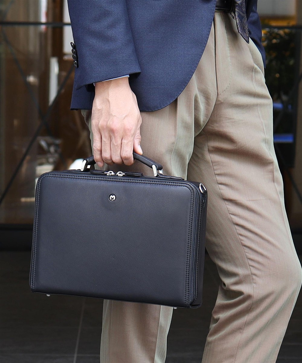 ミラ・ショーン クレスタ ショルダーバッグ兼用 レザービジネスバッグ A4ジャスト