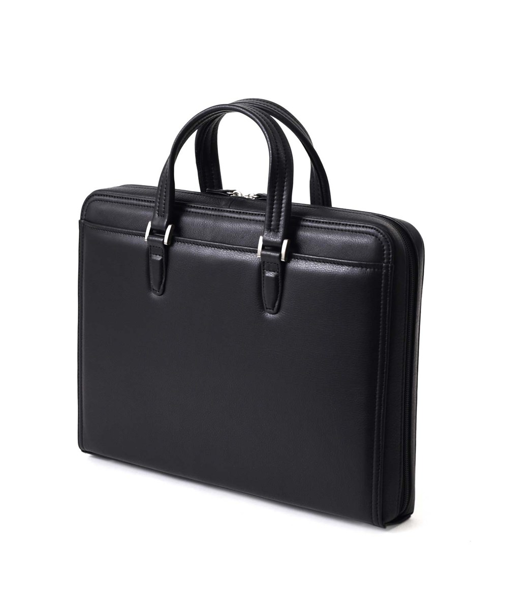 ミラ・ショーン クレスタ レザービジネスバッグ A4 三方開き