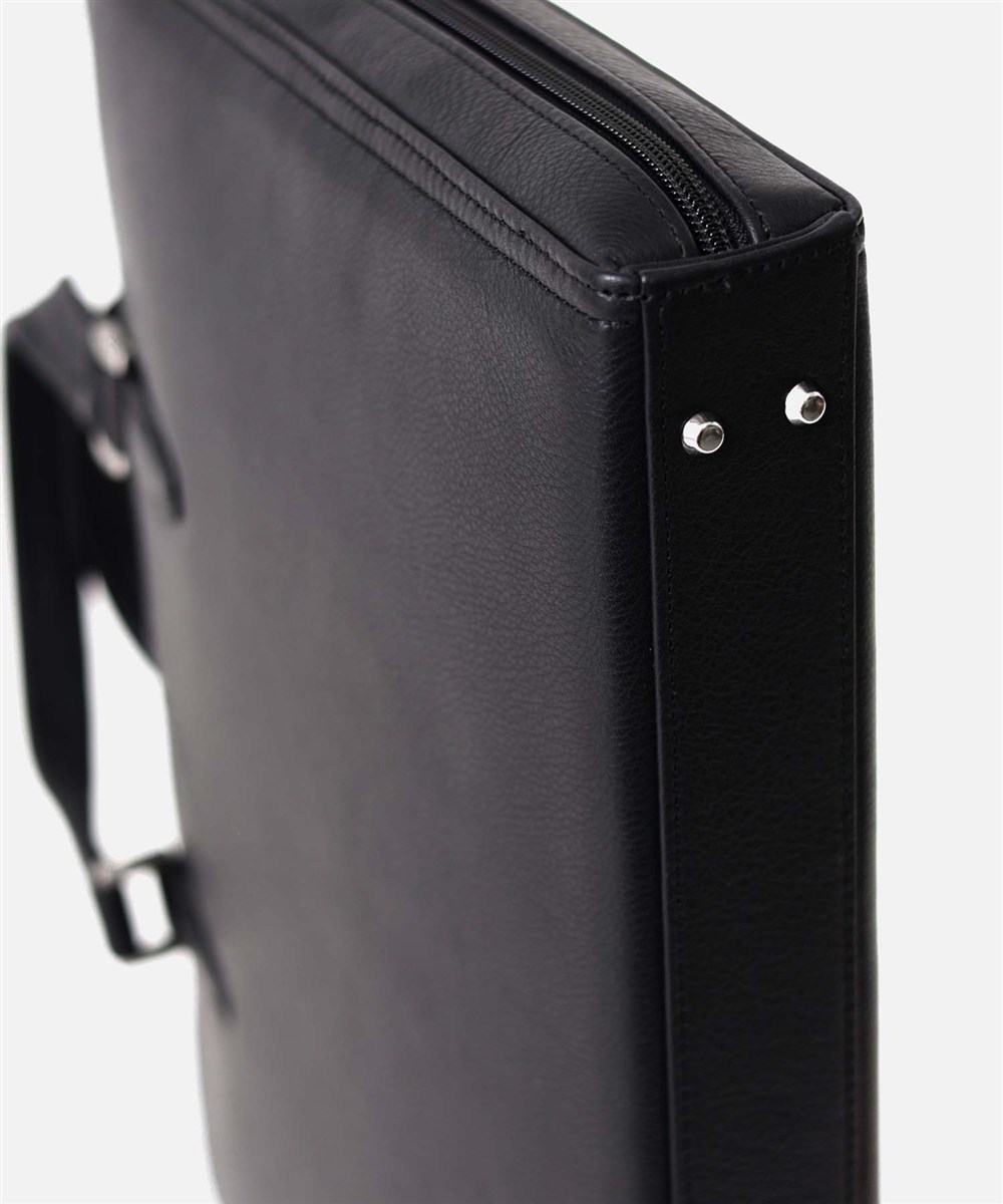 ミラ・ショーン クレスタ レザービジネスバッグ A4 三方開き