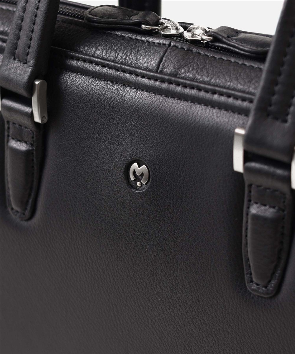 ミラ・ショーン クレスタ レザービジネスバッグ A4 三方開き