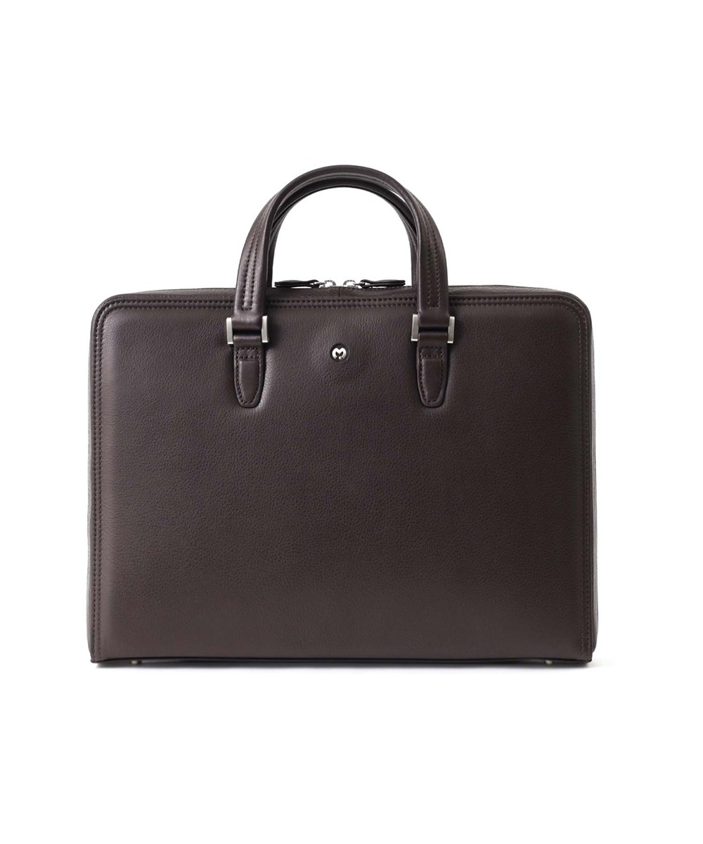 ミラ・ショーン クレスタ レザービジネスバッグ A4 三方開き
