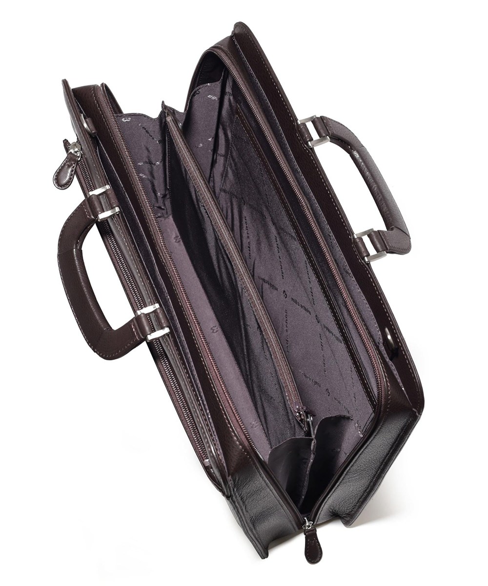 ミラ・ショーン クレスタ レザービジネスバッグ A4 三方開き