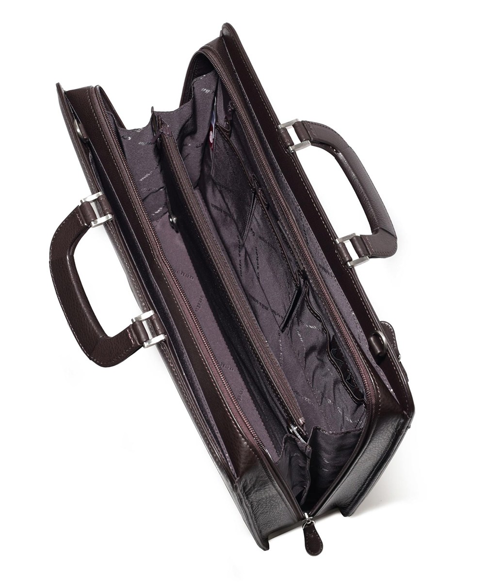 ミラ・ショーン クレスタ レザービジネスバッグ A4 三方開き