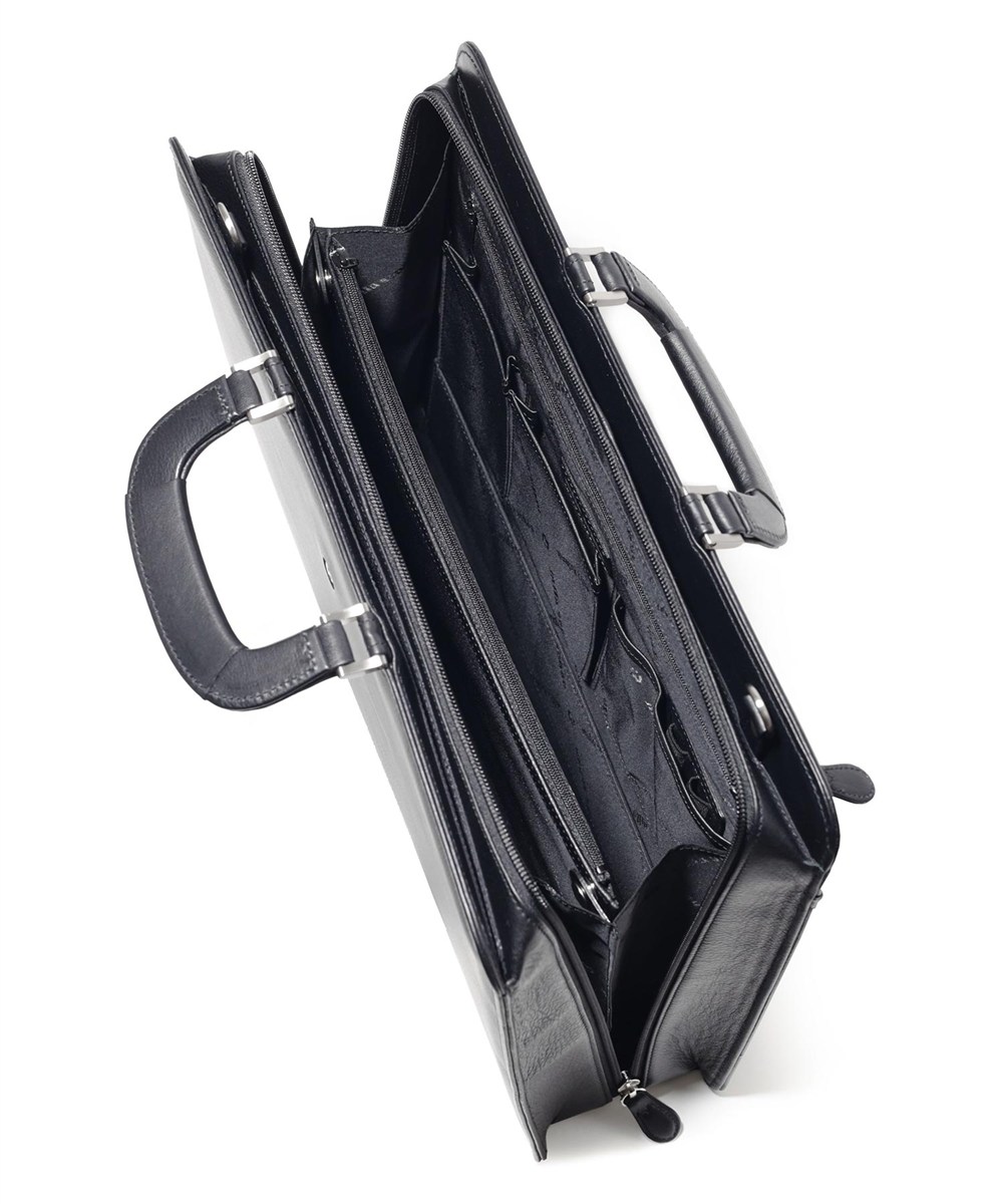 ミラ・ショーン クレスタ レザービジネスバッグ A4 三方開き