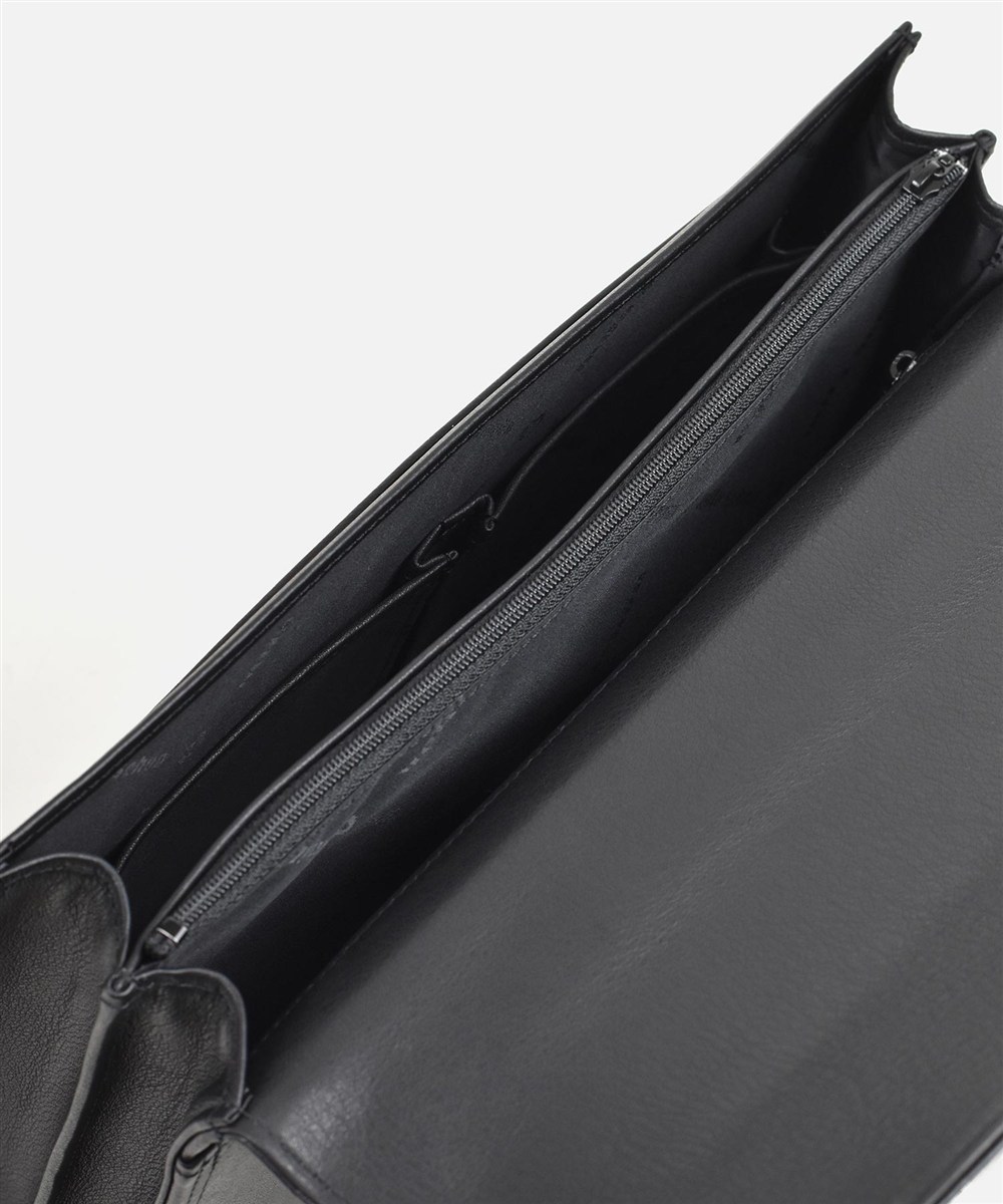 ミラ・ショーン クレスタ レザービジネスバッグ カブセ B5