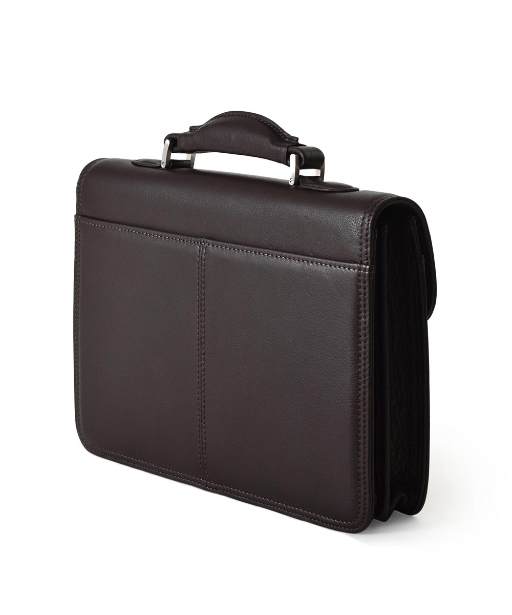 ミラ・ショーン クレスタ レザービジネスバッグ カブセ B5